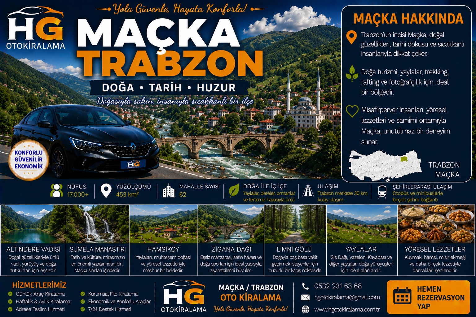 Maçka Trabzon araç kiralama | HG Blog