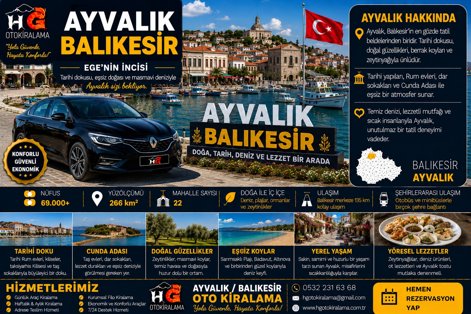 Ayvalık Balıkesir araç kiralama | HG Blog