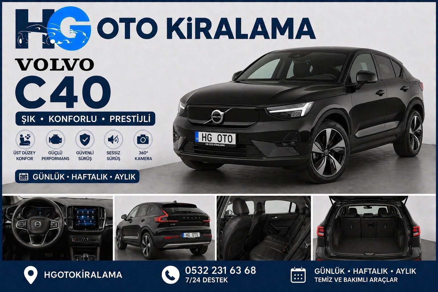 Volvo C40 kiralama