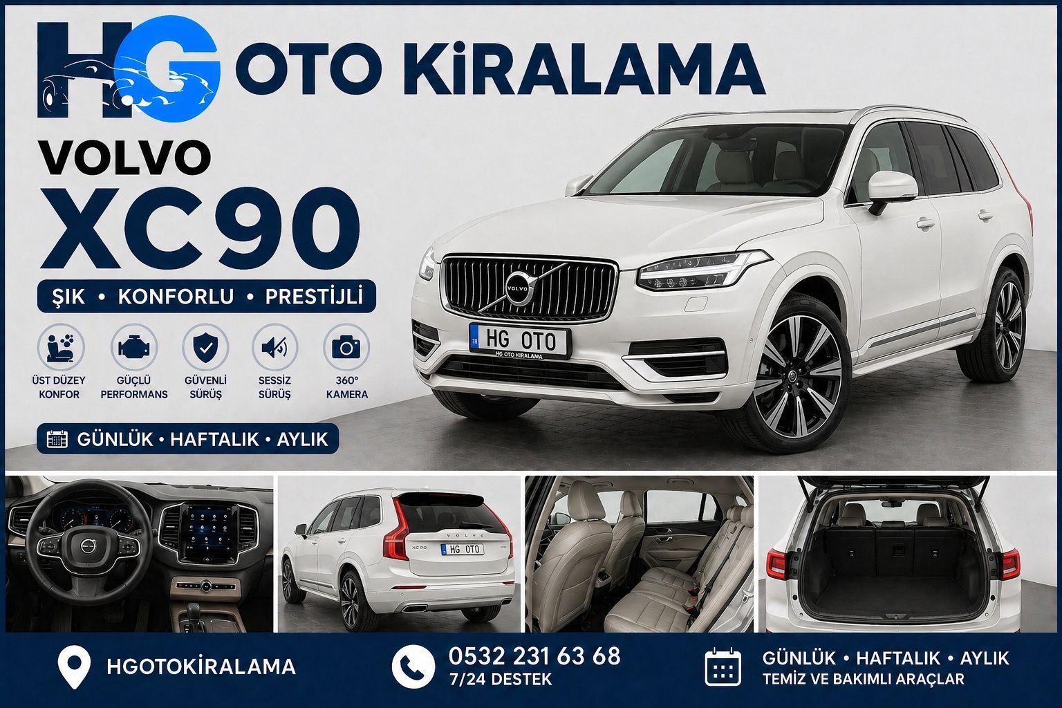 Volvo XC90 kiralama
