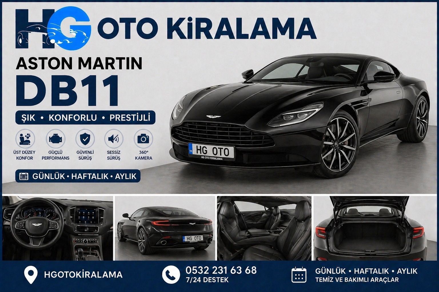 Aston Martin DB11 kiralama