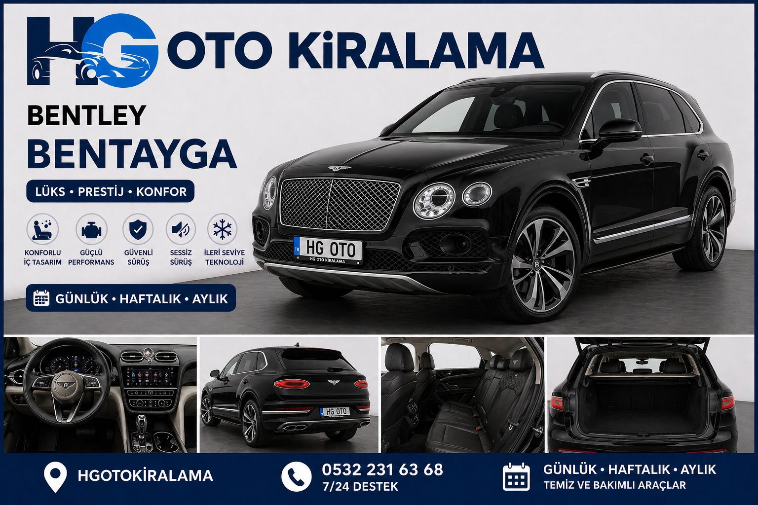 Bentley Bentayga kiralama