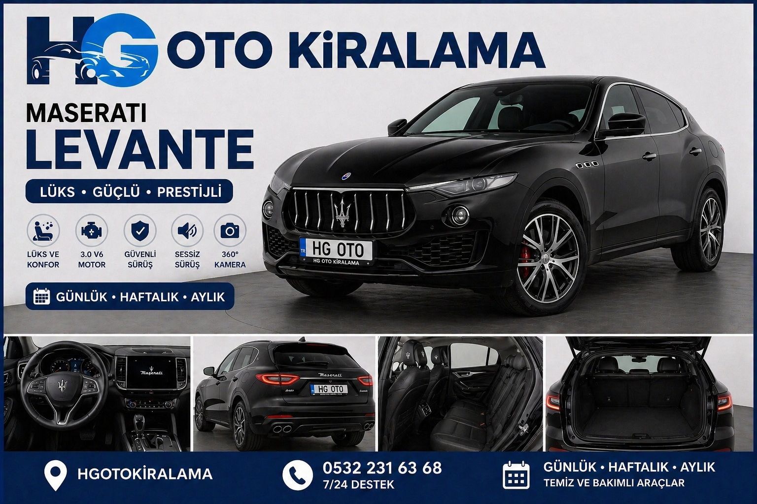 Maserati Levante kiralama